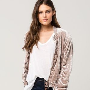 Free People velvet jacket